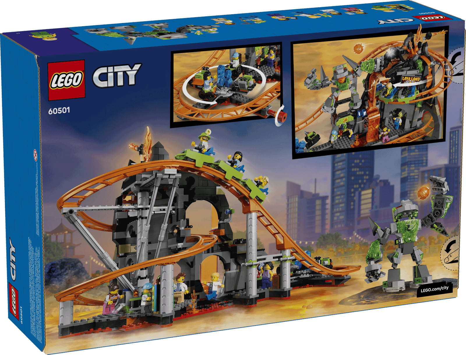 Lego City 60501 Montaña Rusa Del Parque Lava Land (6)