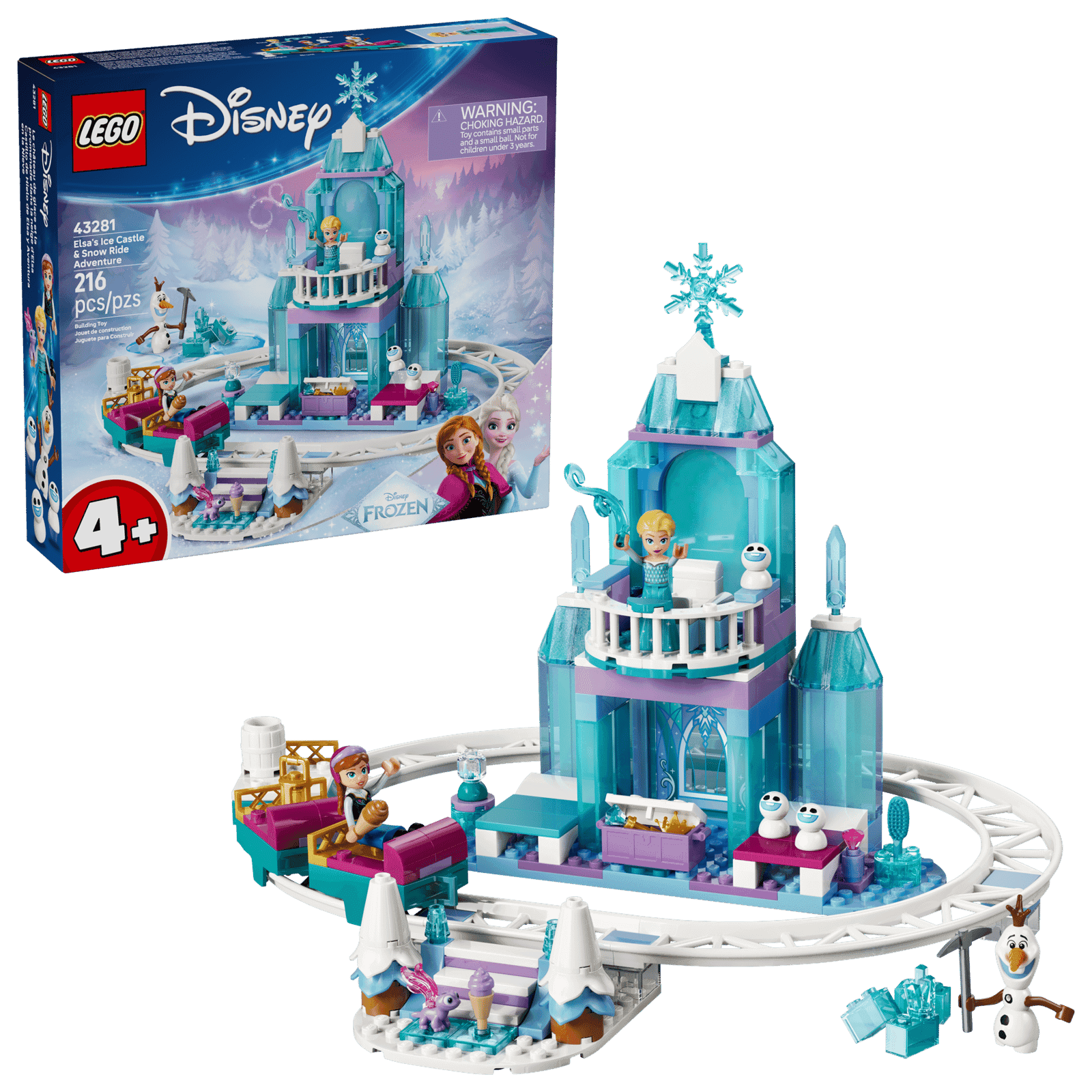 Lego Disney 43281 Castillo De Hielo De Elsa Y Aventura En La Nieve (2)