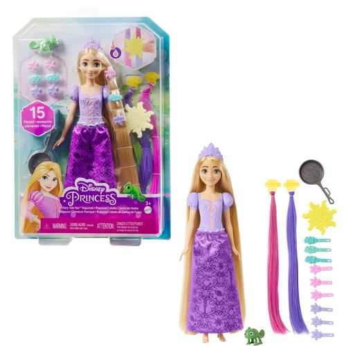 Mattel Disney Princesas Hlw18 Muñeca Rapunzel Cabello De Cuentos De Hadas