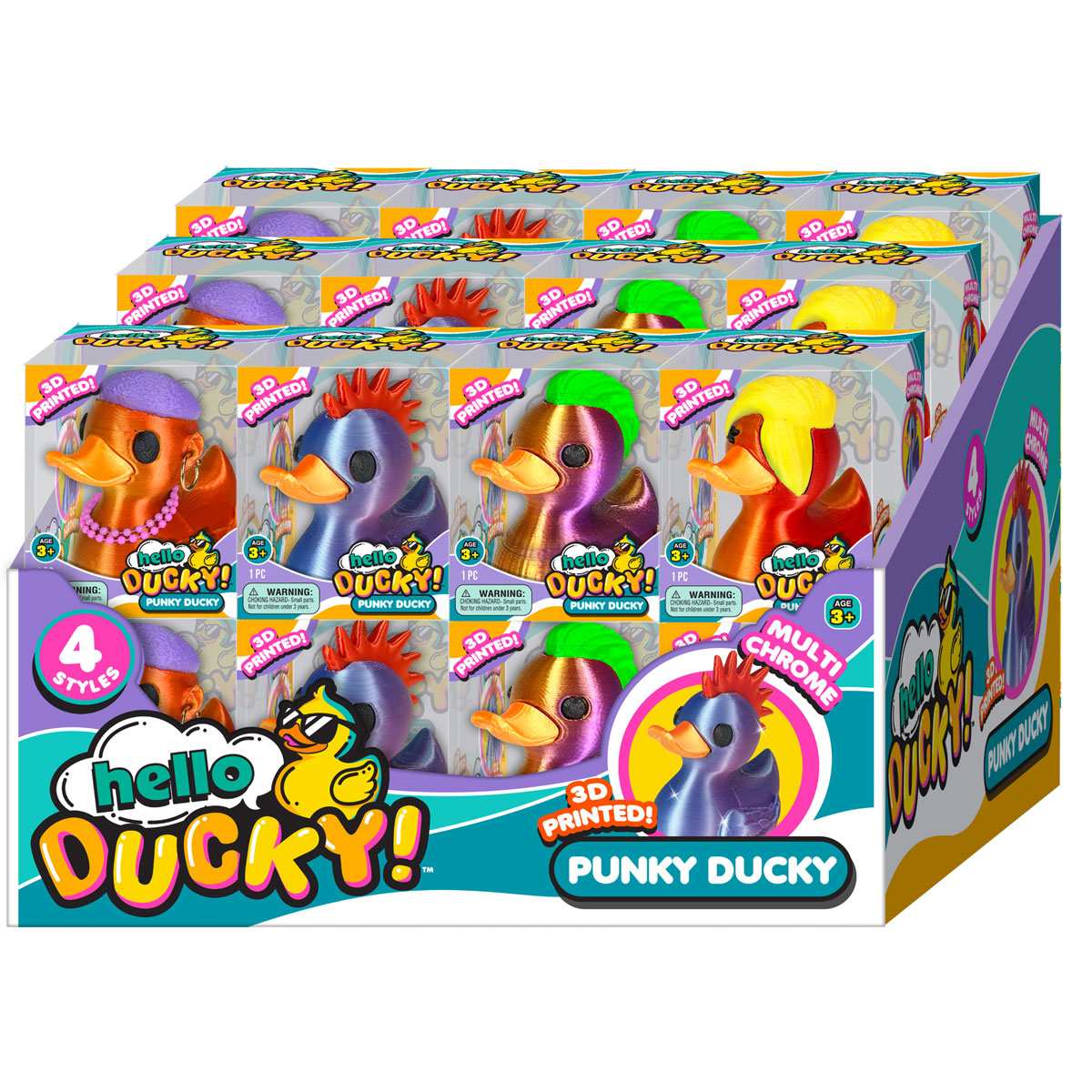 RMS Squishy Hello Ducky 4915 Pato Punky 4 Pulgudas Estilos Surtidos