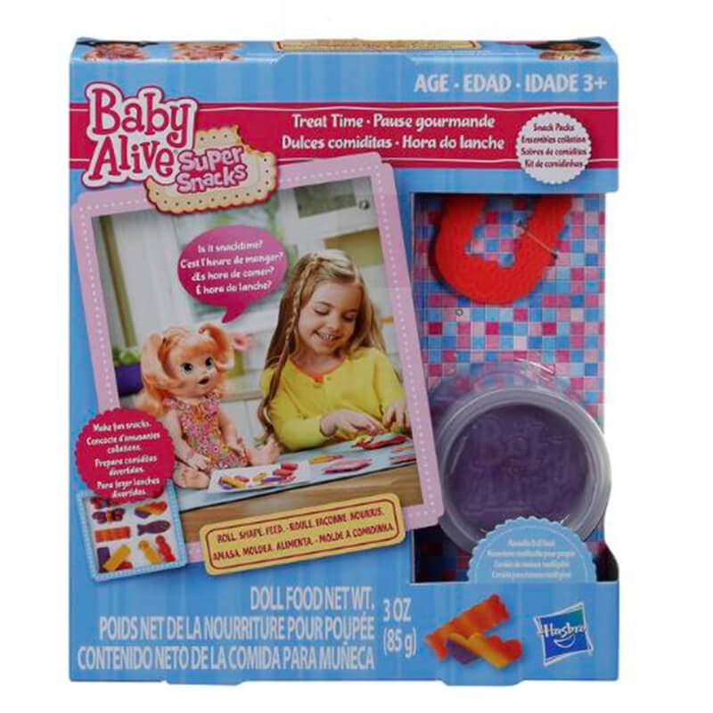 HASBRO Baby Alive B1451AS00 Snack Pack para Muñeca  1 Diseño Naranja (ASST 2/4)