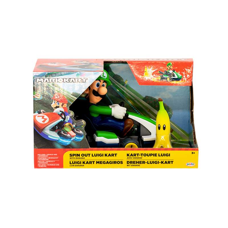 Jakks Pacific Nintendo 86000  4L Mario Kart Mega Giros Con Banana Luigi