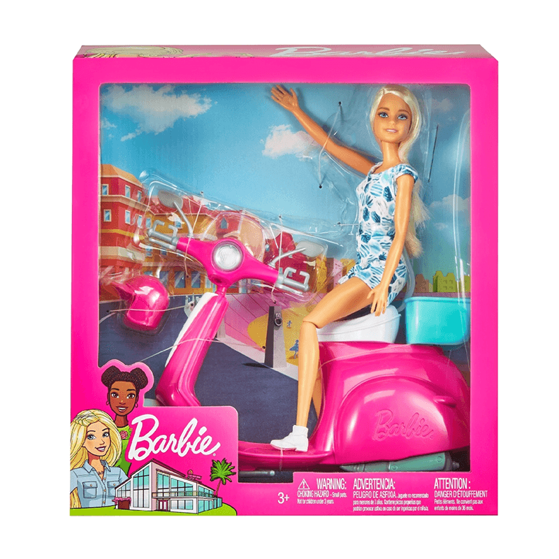 Mattel Barbie Gbk85 Muñeca Con Motoneta