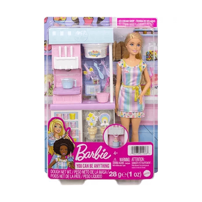 Mattel Barbie  Hcn46 Muñeca Set Heladeria