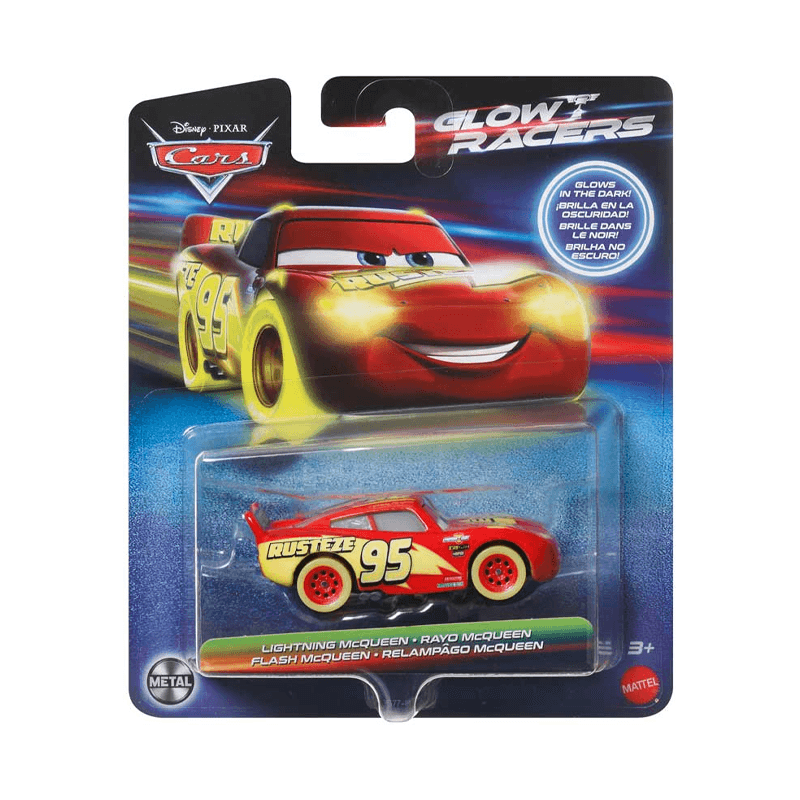 Mattel Disney Hpg76 Vehiculo Cars Glow Racers Surtido