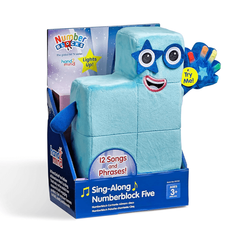 Hand2Mind Numberblock 95352 Peluche Numberblock Para Cantar Cinco