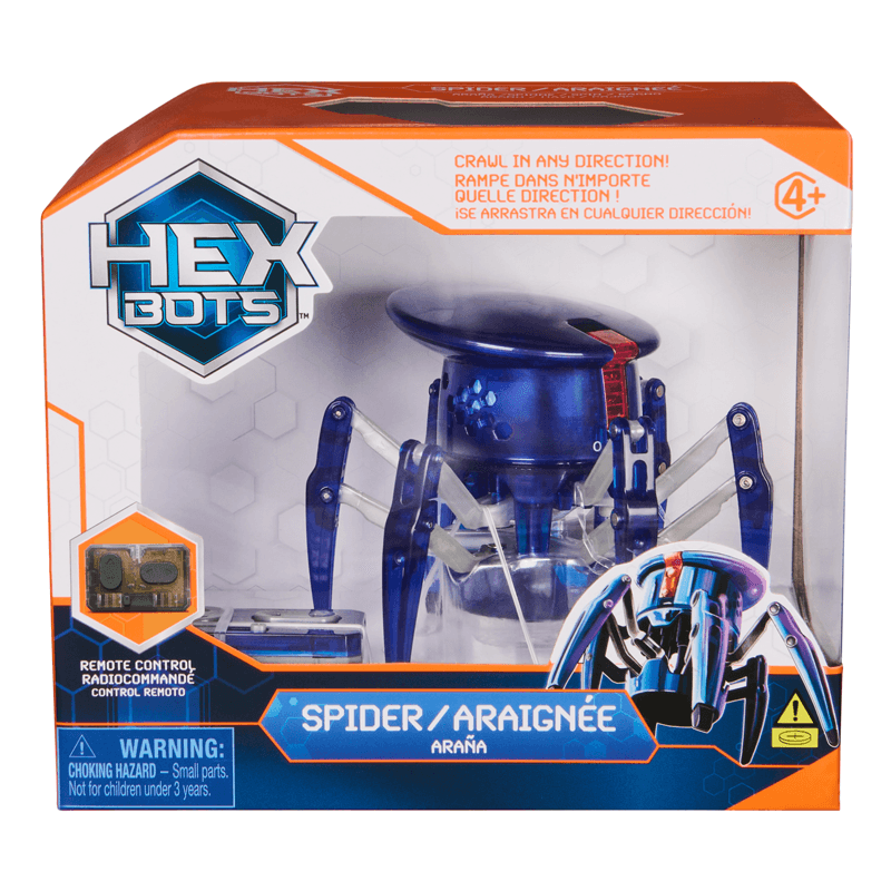 Spin Master Hex Bots 6071528 Araña Rapida Y Espeluznante
