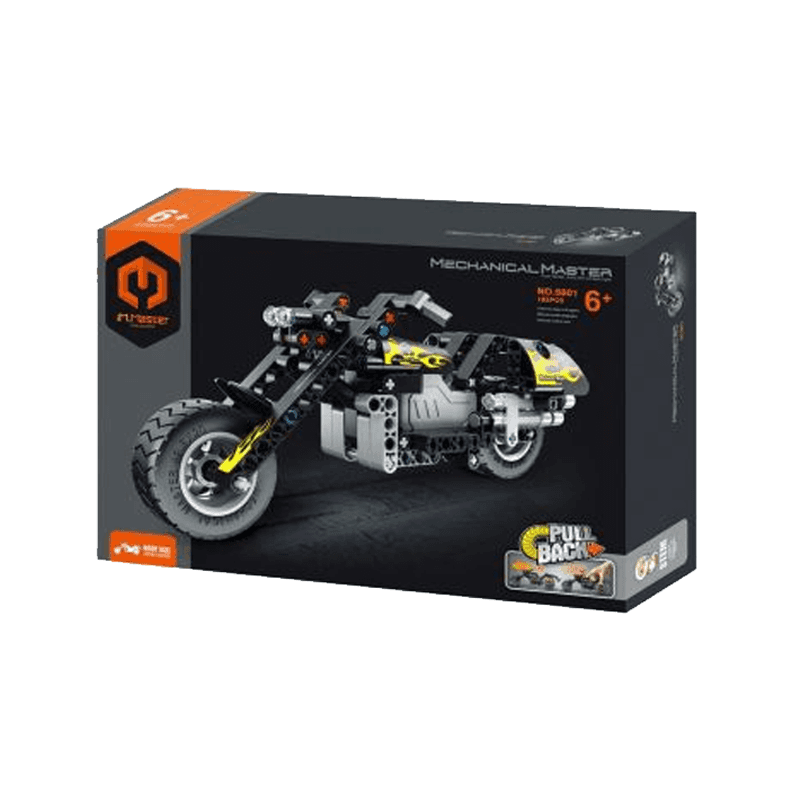 Im.Master Mechanical Master 5801 Motocicleta Pull Back 183 Pcs Surtido