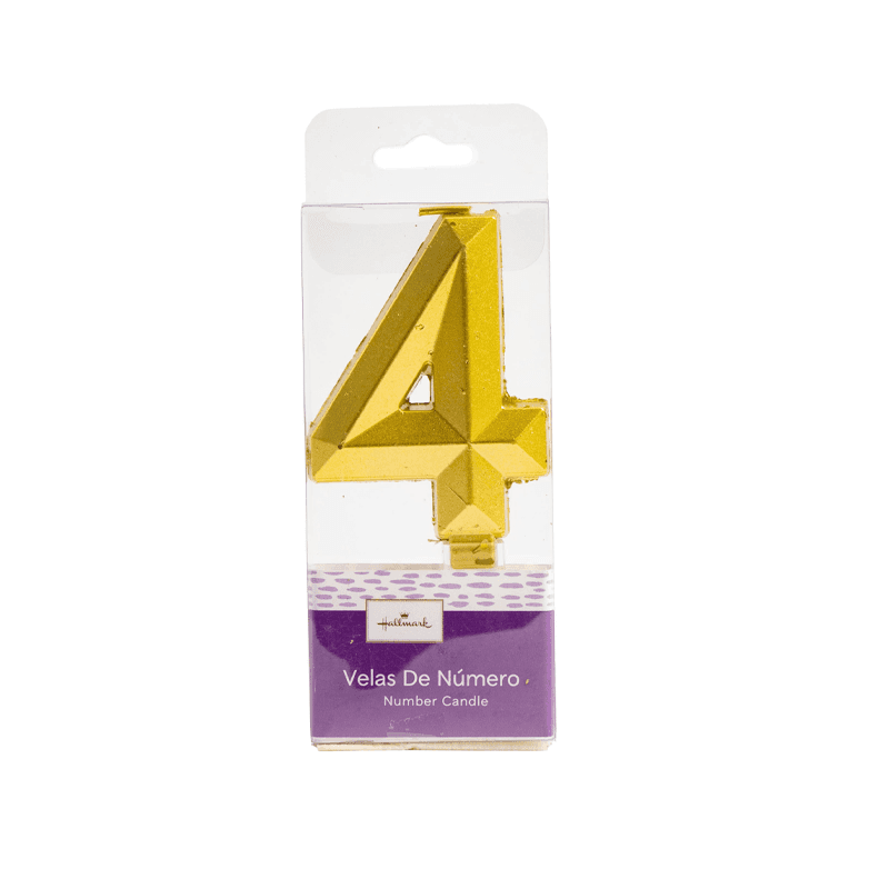 Hallmark  Hm-Vlm-Vlg4 Velas Numerica Metalicas S4