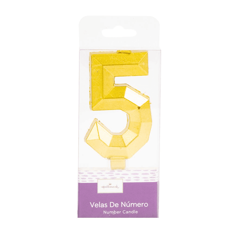 Hallmark  Hm-Vlm-Vlg5 Velas Numerica Metalicas S5