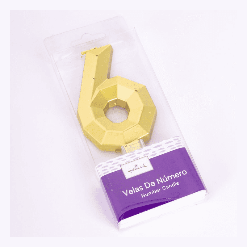 Hallmark  Hm-Vlm-Vlg6 Velas Numerica Metalicas S6