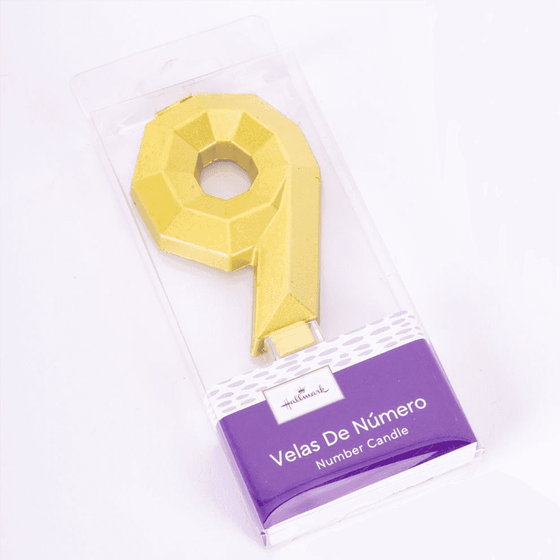 Hallmark  Hm-Vlm-Vlg9 Velas Numerica Metalicas S9
