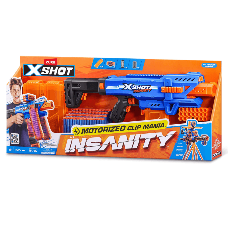 Zuru Xshot 36786 Lanzador Insanity S1 72 Dardos