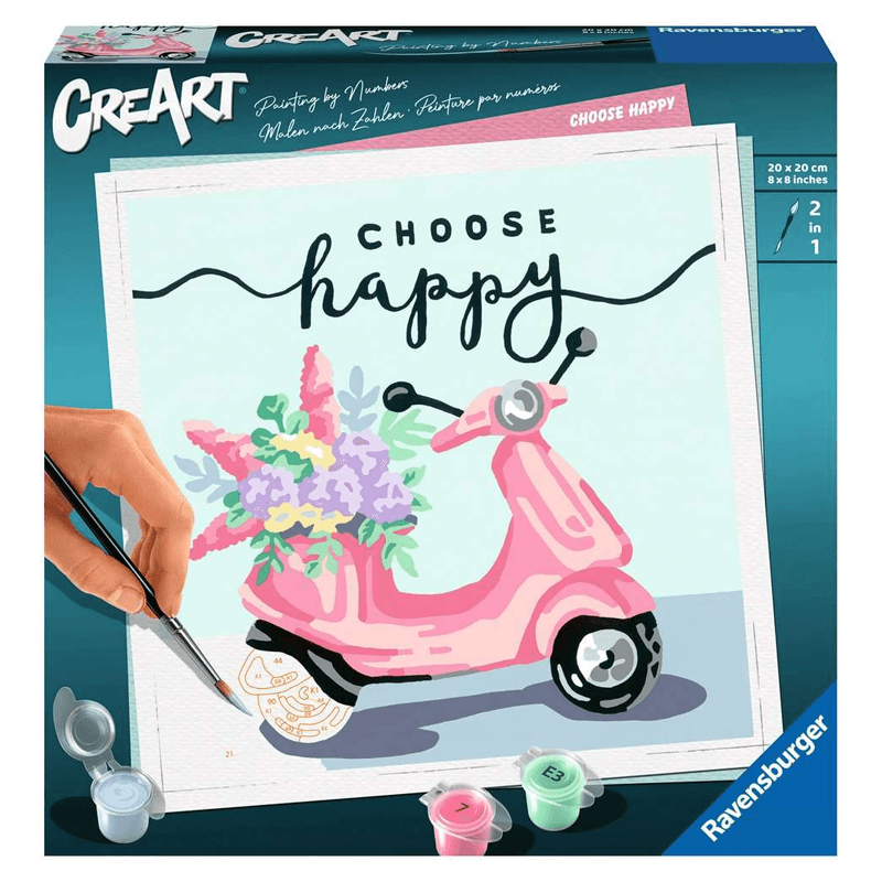 Ravensburger Creart 20125 Juego De Pintura Elige Feliz 20X20