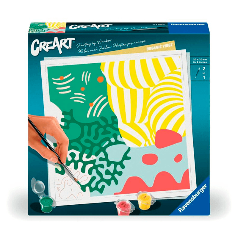 Ravensburger Creart 23637 Juego De Pintura Vibras Orgánicas 20X20