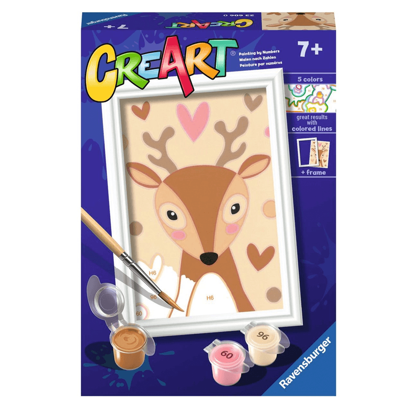 Ravensburger Creart 23606 Juego De Pintura Ciervo Adorable