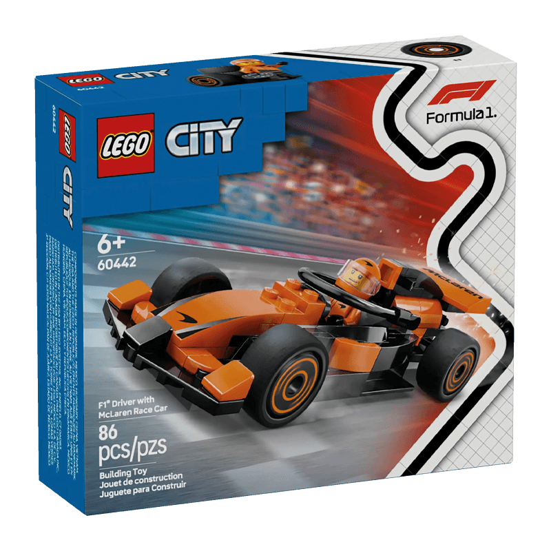 Lego City 60442 Piloto De F1 Con Vehiculo Mclaren