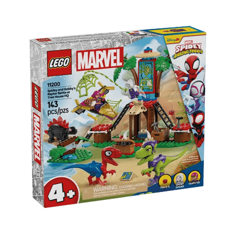 Lego Marvel 11200 Batalla De Raptores Entre Spidey Y Gobby En La Sede De Tree House