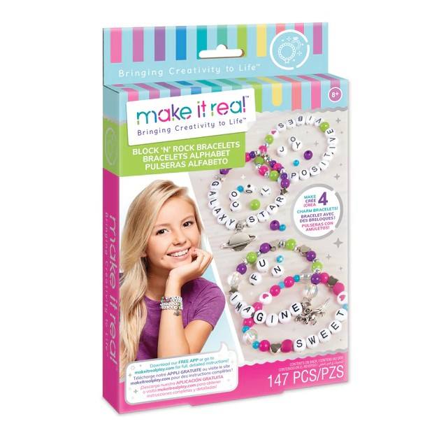 Make It Real Diy 1205 Pulseras Con Dijes Block N Rock