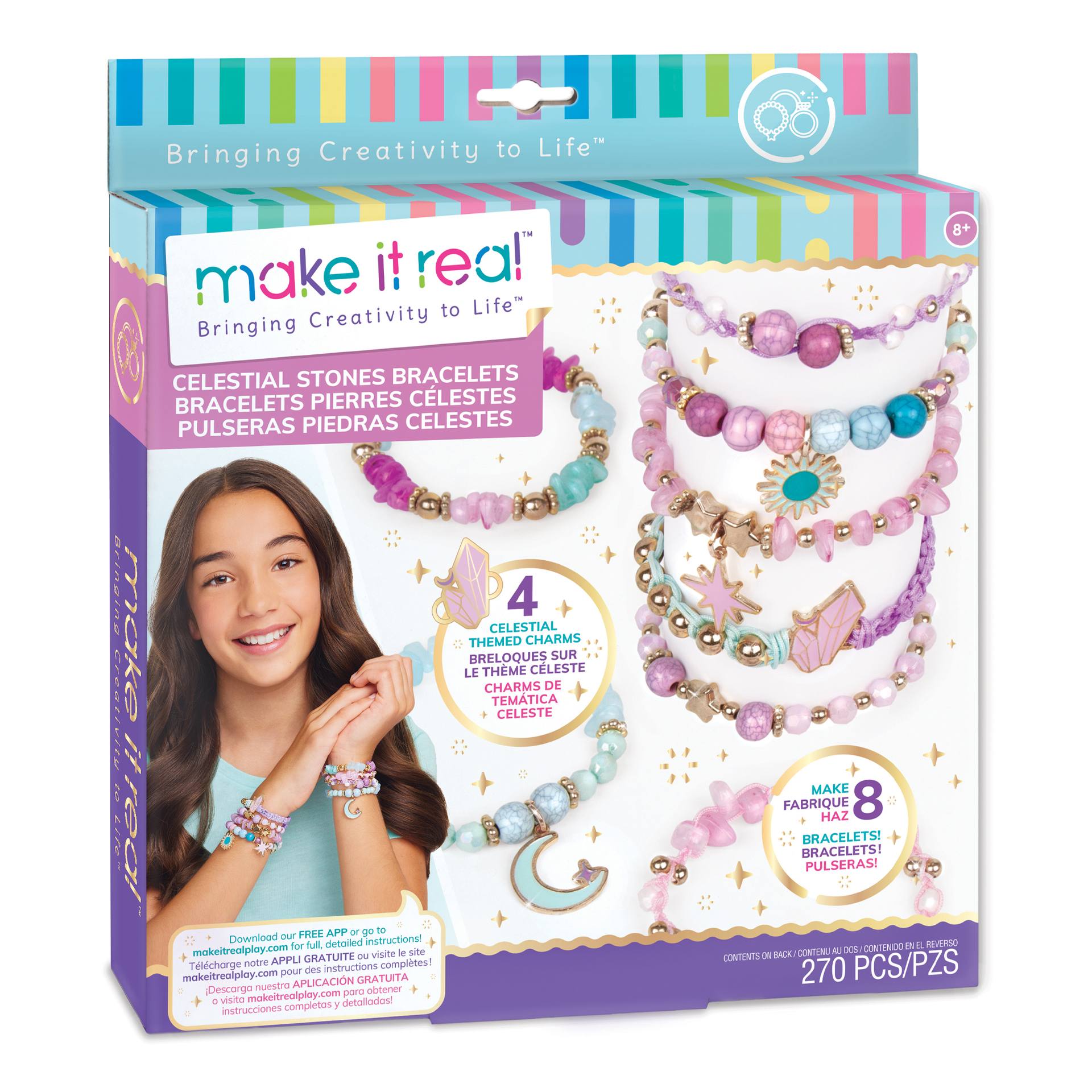 Make It Real Diy 1322 Pulseras Piedras Celestiales