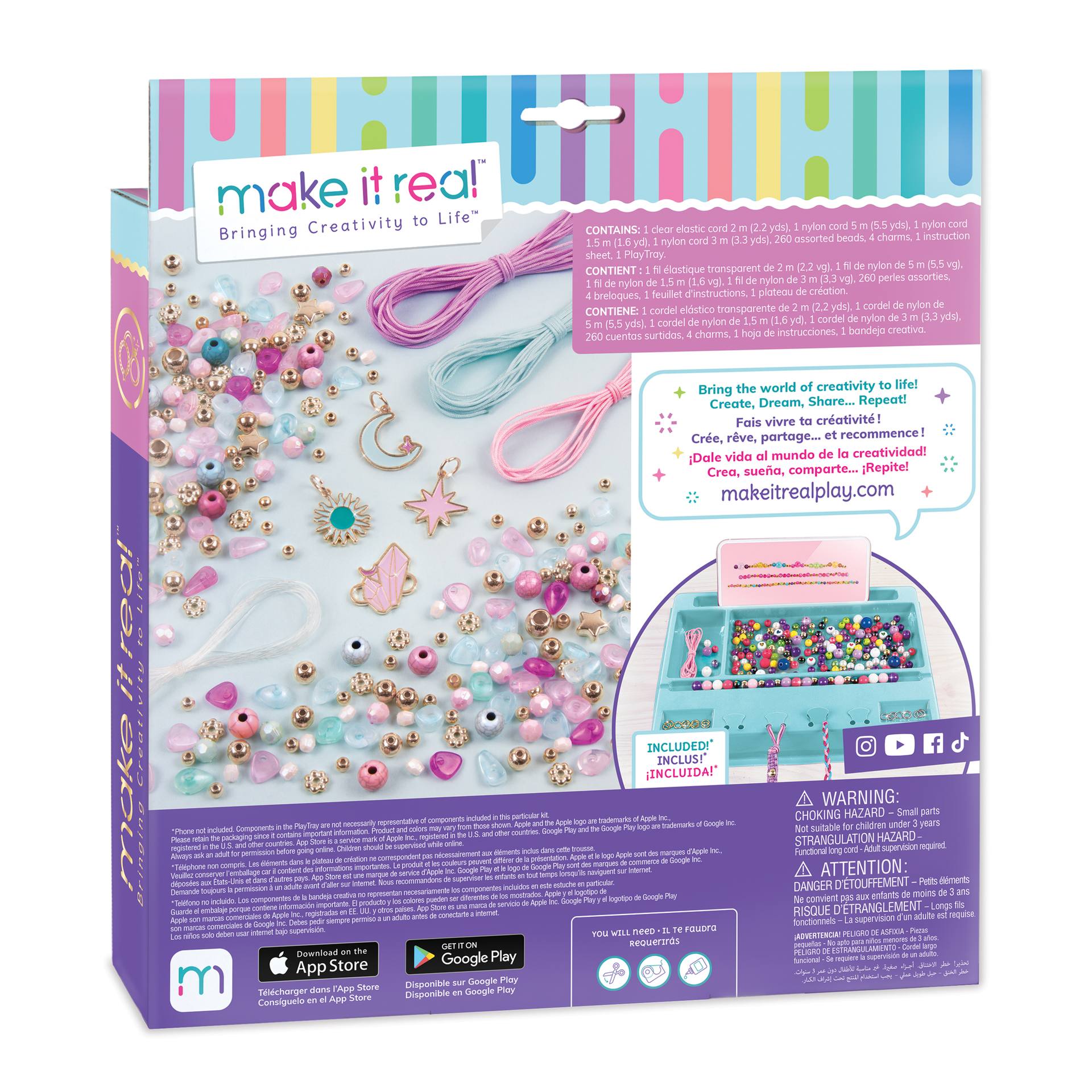 Make It Real Diy 1322 Pulseras Piedras Celestiales