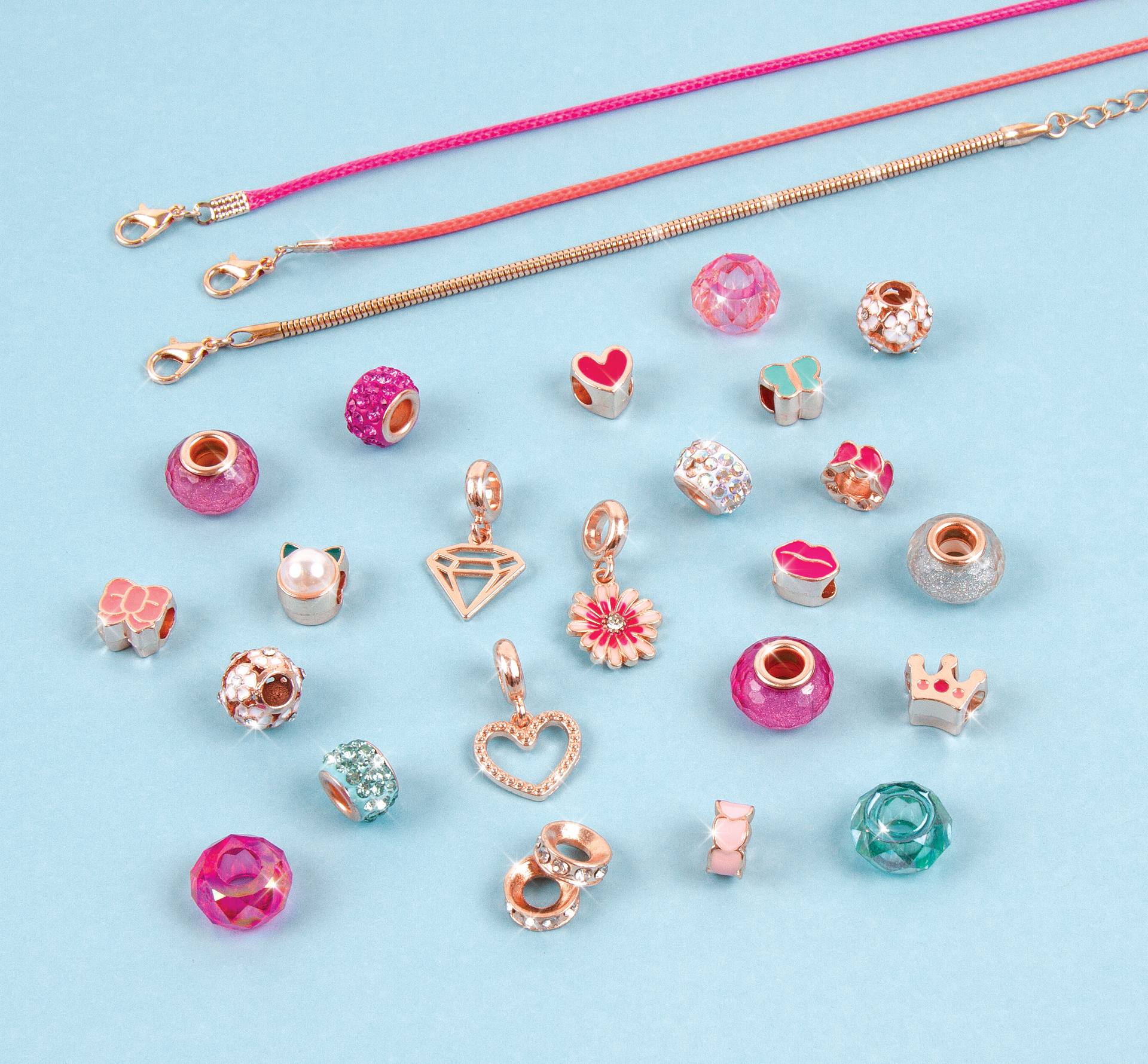 Make It Real Diy 1722 Pulseras Con Dijes Halo: Piensa En Rosa