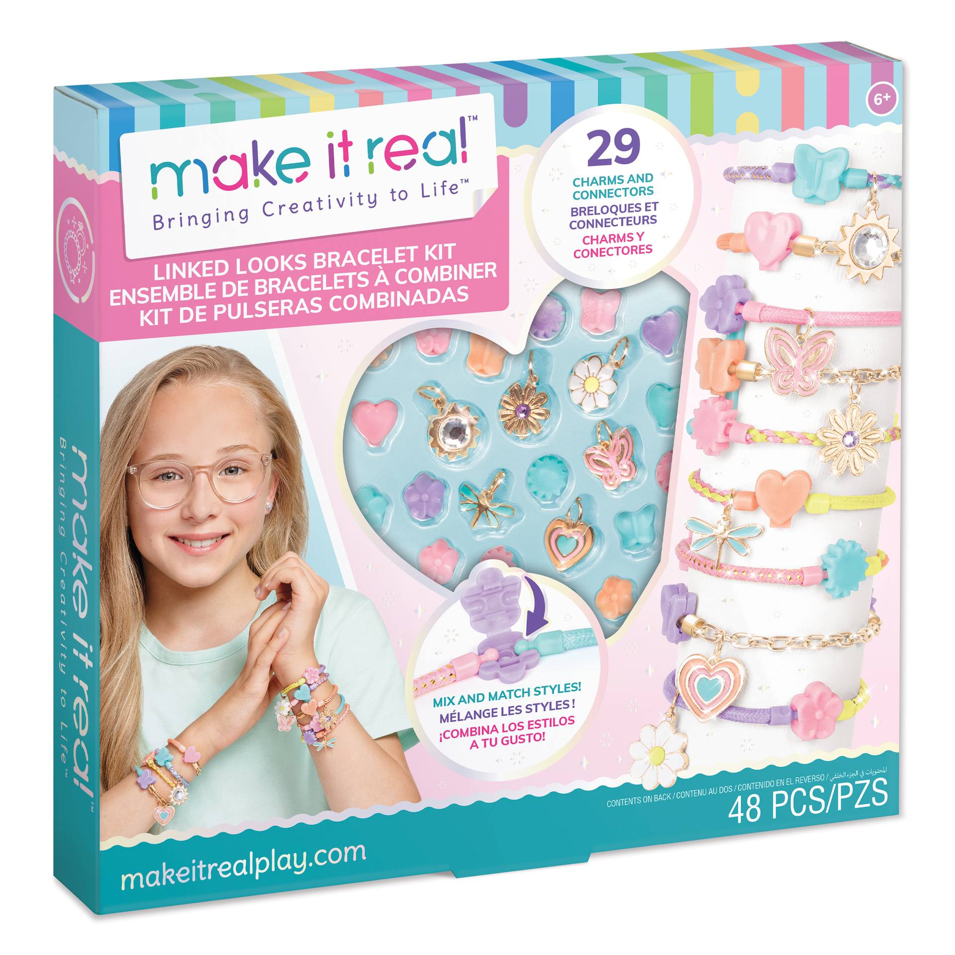 Make It Real Diy 1735 Set De Pulseras Estilo Enlazado