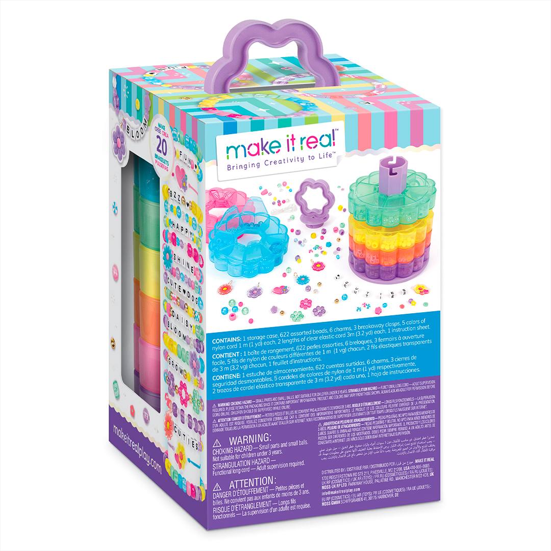 Make It Real Diy 1738 Torre Floral Para Almacenamiento De Cuentas