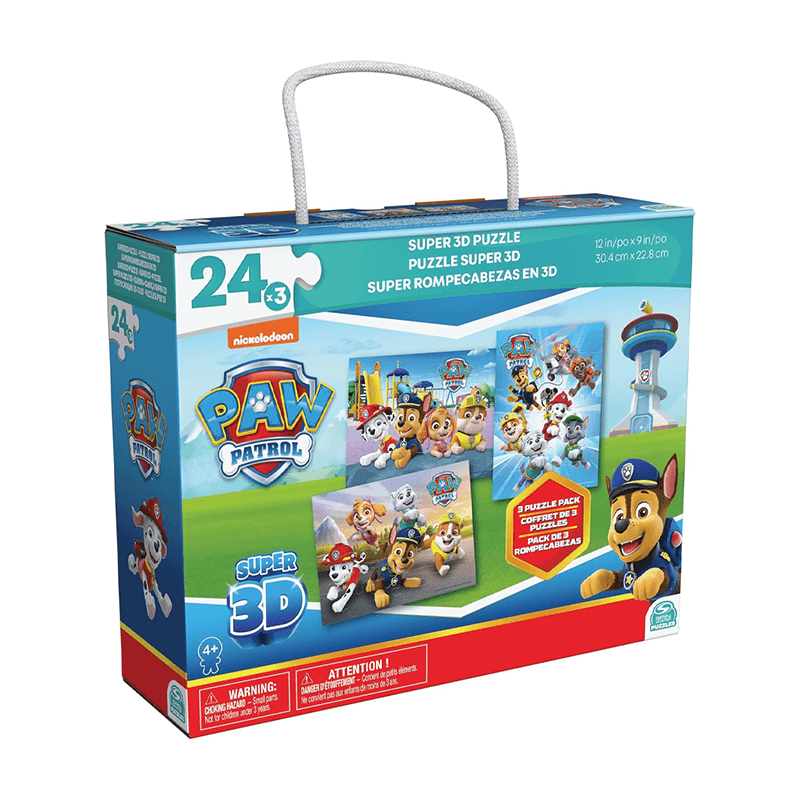 Spin Master Games 6066807 Paw Patrol Set De 3 Super Rompecabezas En 3D