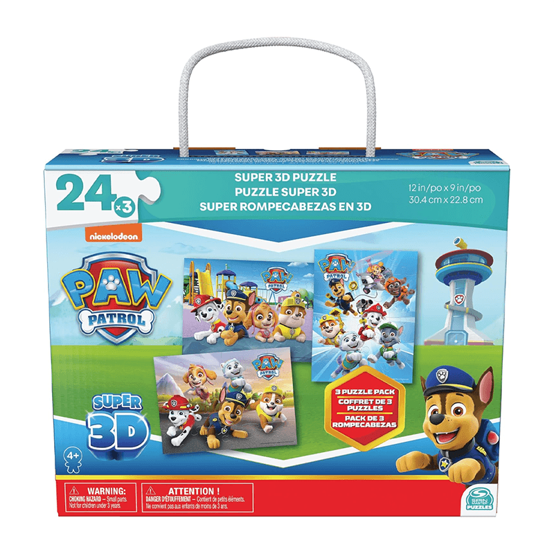 Spin Master Games 6066807 Paw Patrol Set De 3 Super Rompecabezas En 3D