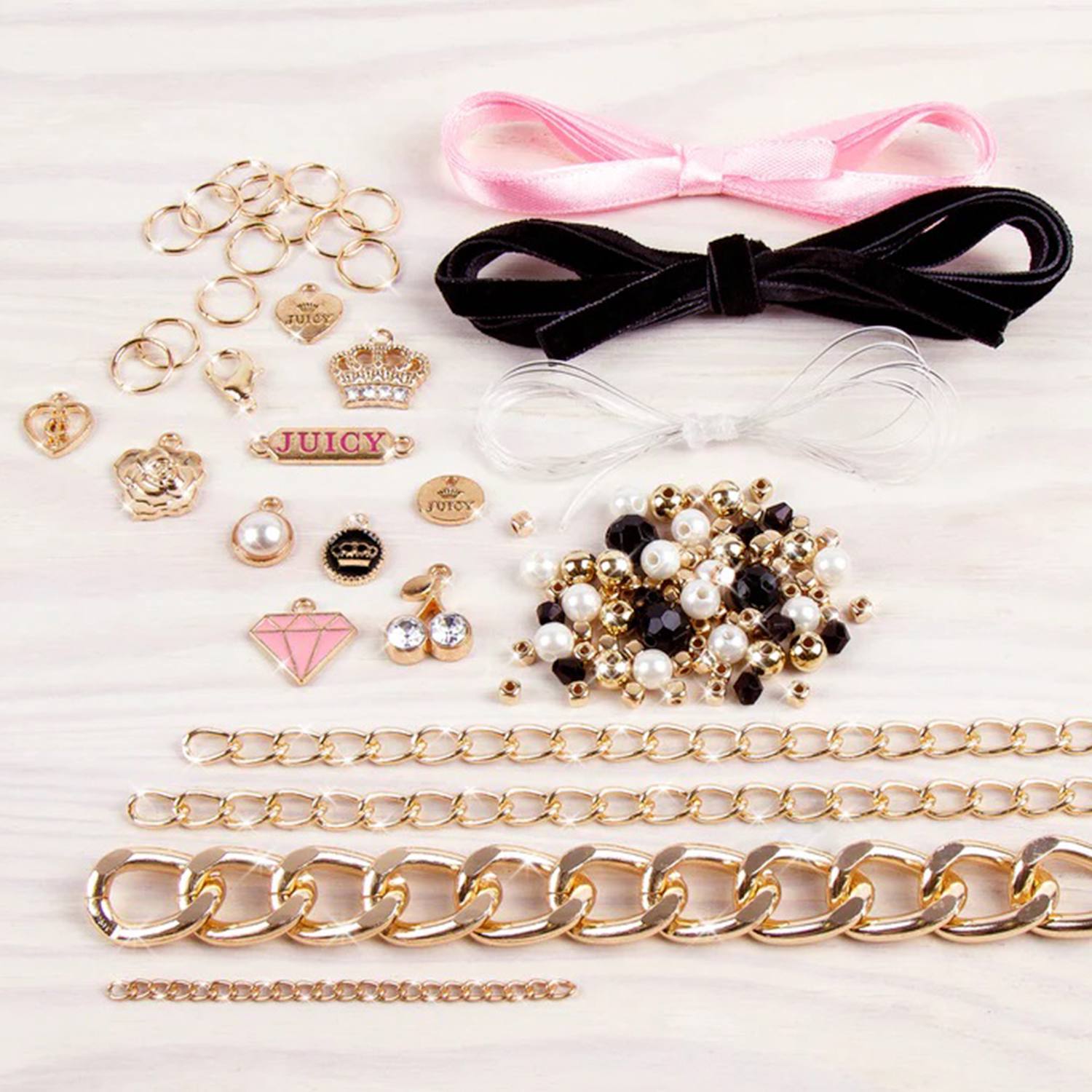 Make It Real Diy 4431 Juicy Couture: Pulseras, Mini Cadenas Y Dijes