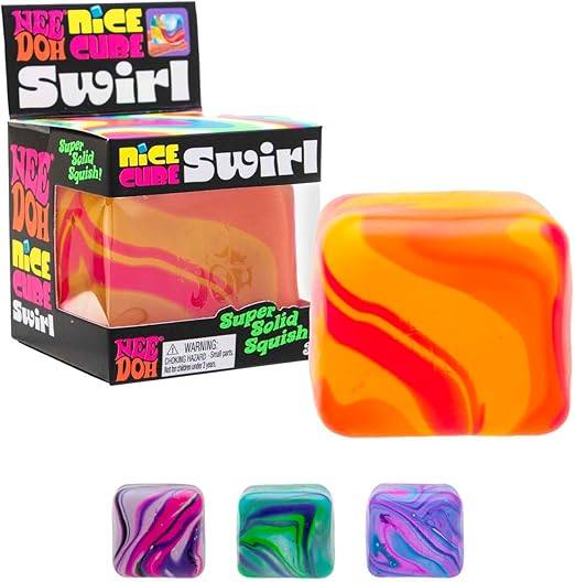 Schylling Squishy Squeeza T-YGB-10 Nice Cubo Remolino Super Solido Pdq 3.5 Pulgadas