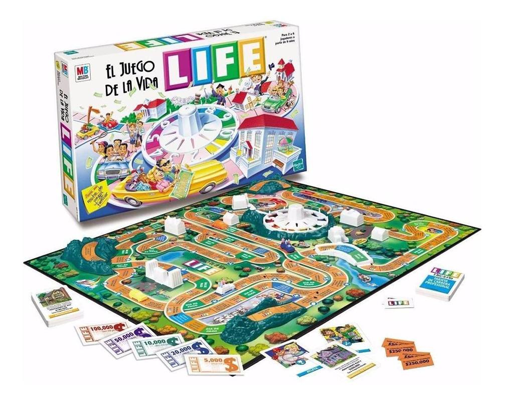 BOX A Hasbro Juego De Mesa De Vida Edicion en Español