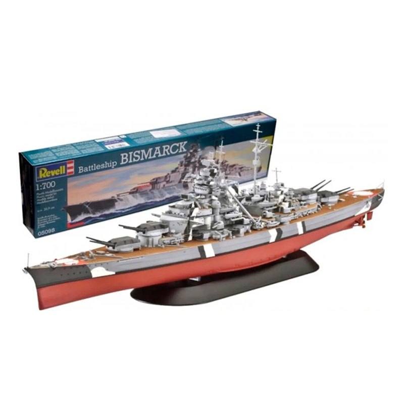 Revell Modelo 05098 Acorazado Bismarck Escala 1: 700 Level 5