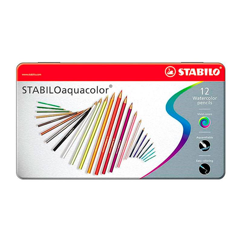 STABILO Aquacolor Crayones Estuche 12 Unidades