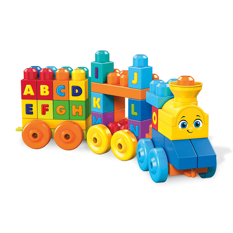 Mattel Fisher Price Fwk22 Mega Blocks Set Tren Muscial Abc