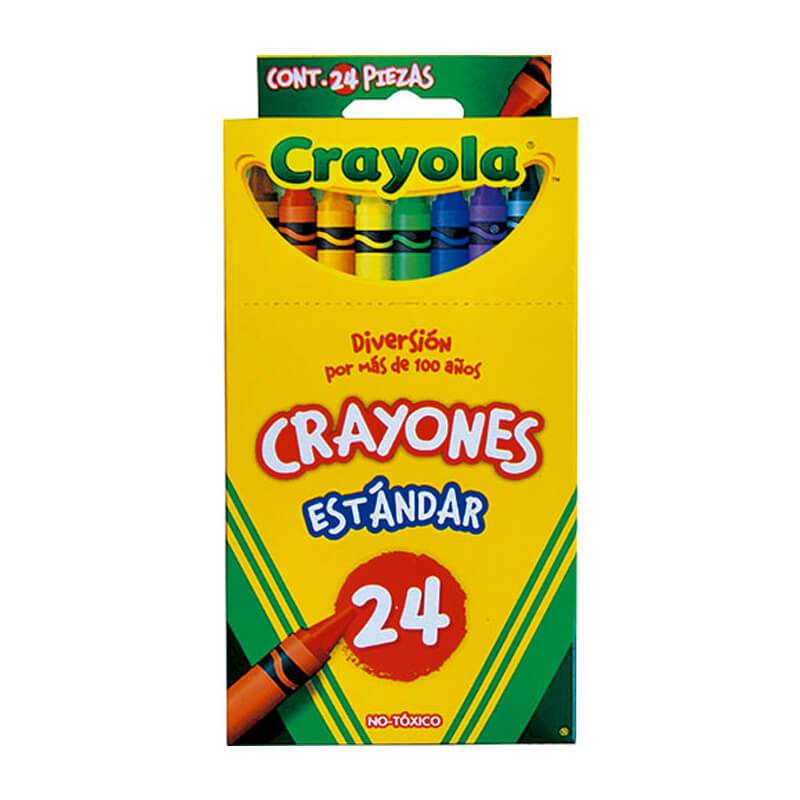 Crayola 523024 Crayones De Cera En Estuche 24 Colores Primarios