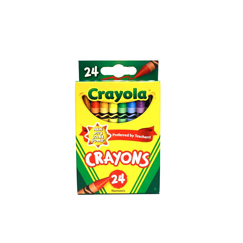 Crayola 523024 Crayones De Cera En Estuche 24 Colores Primarios
