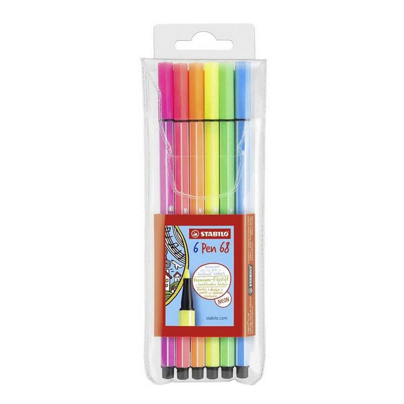 Stabilo 6806-1 Marcadores Pen 68 De 6 Colores Neon