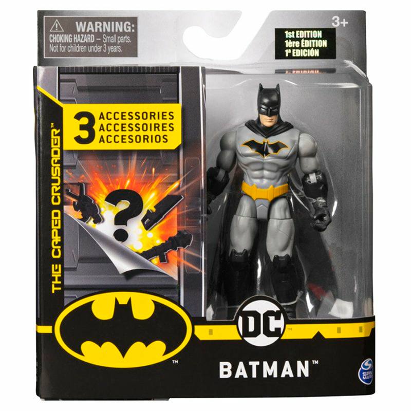 Spin Master Dc Comics 6055946 Figura De 4Plg Con 3 Accesorios Btama Bat-Tech Blue