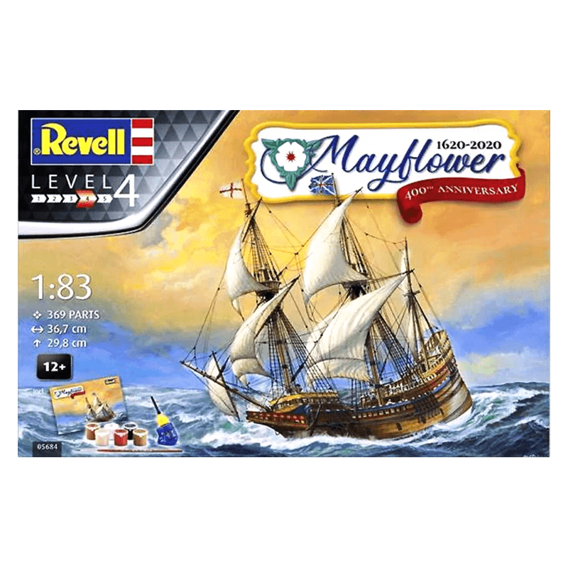 Revell Gift Set 5684 400 Aniversario De Barco Mayflower  Escala 1/83