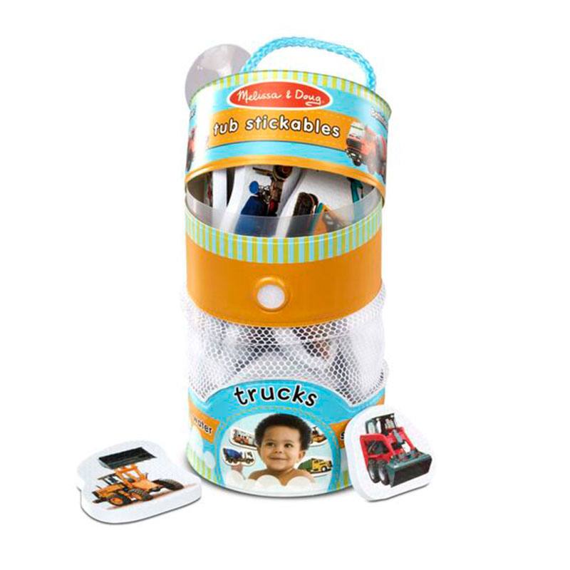 MELISSA & DOUG Arts & Crafts 31402 Stickers de Bañera de Camiones