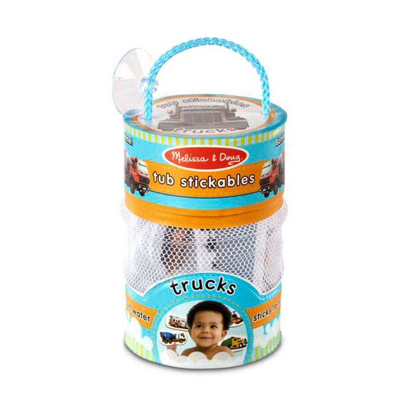 MELISSA & DOUG Arts & Crafts 31402 Stickers de Bañera de Camiones