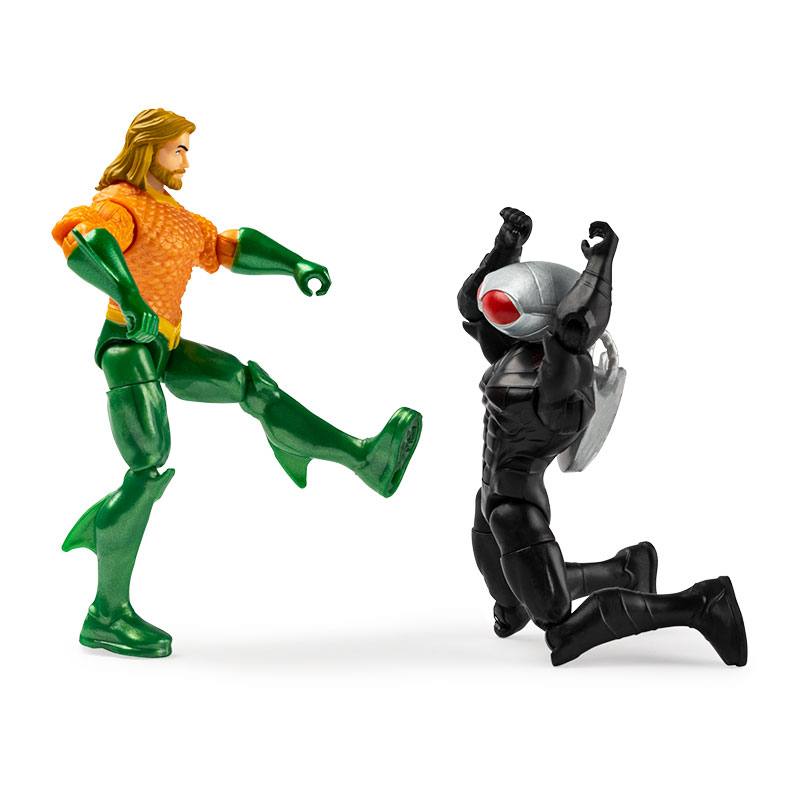Spin Master Dc Comics 6065636 Figuras De Accion Aquaman & Black Manta  4 Plg.