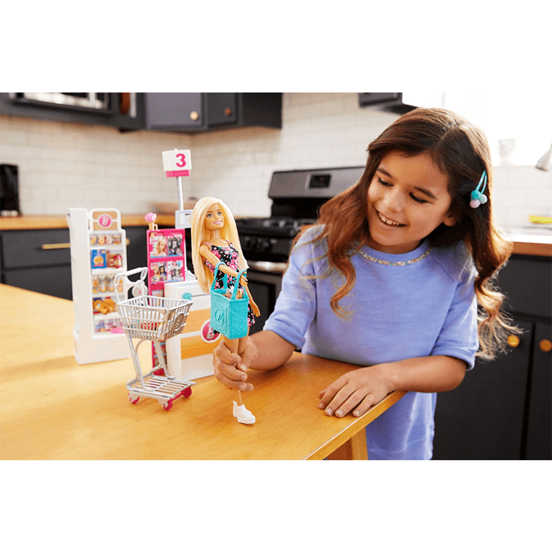 Mattel Barbie Frp01 Set Vamos Al Supermercado