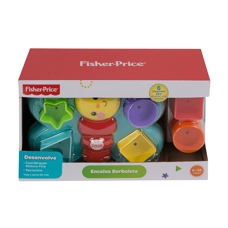 Mattel Fisher Price CDC22 Mariposa Con Cubos Para Encajar