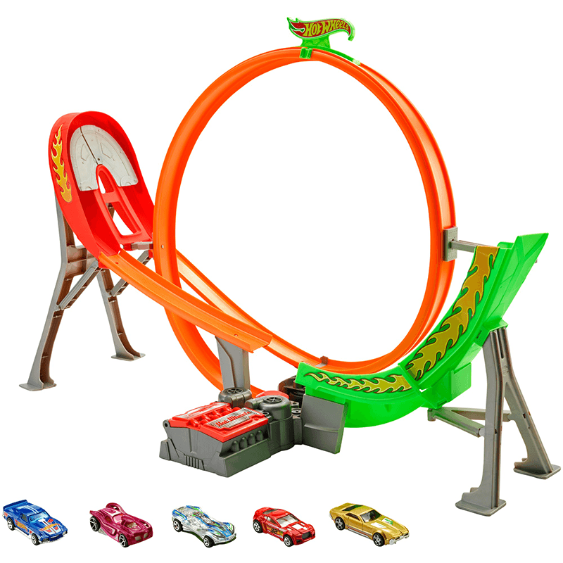 Mattel Hot Wheels Fcf18 Pista De Carreras Power Shift
