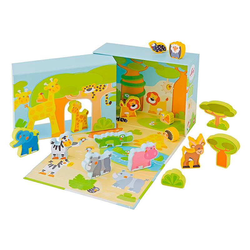 SEVI Play Set 82853 Caja de Juego de Savana Africana