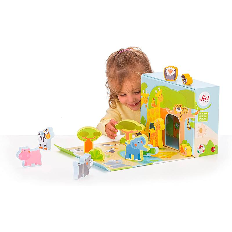 SEVI Play Set 82853 Caja de Juego de Savana Africana
