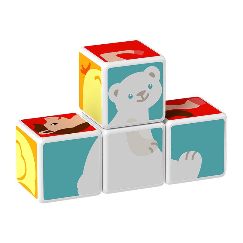 Geomag Magicube #132 Cubos Magneticos Amigos Animales 7 Pcs